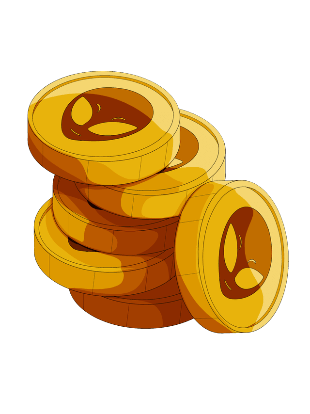Stack of BAY tokens